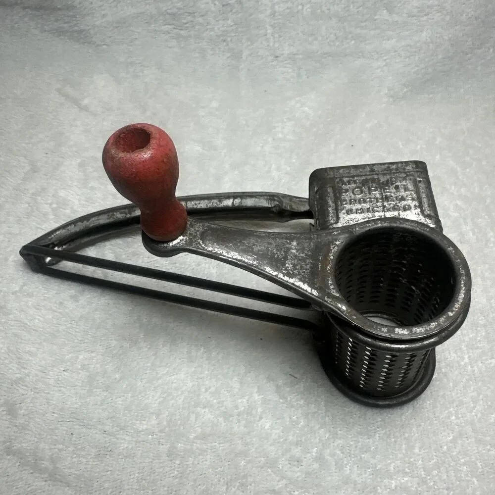 Vintage Popeil Brothers Hand Crank Cheese Garlic Grater Made In Chicago,